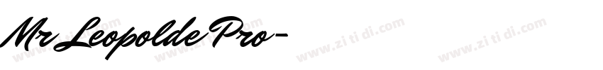 Mr Leopolde Pro字体转换